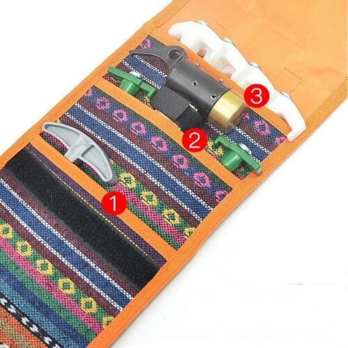 Outdoor Portable Kit Ethnic Wind Storage Bag Multi-Function Kit Reel Utility Kit Camping Tent Tool Storage Bag Portable Tool Bag
