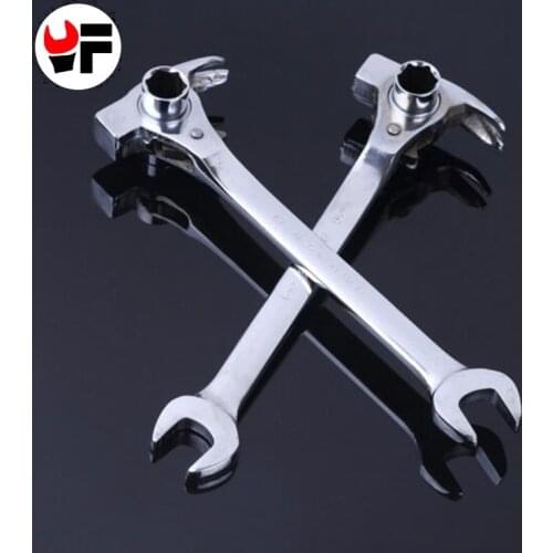 Free shipping YOFE 19/22mm 3 in 1 universal socket wrench chrome vanadium for car repair tool open end wrench tool Claw hammer