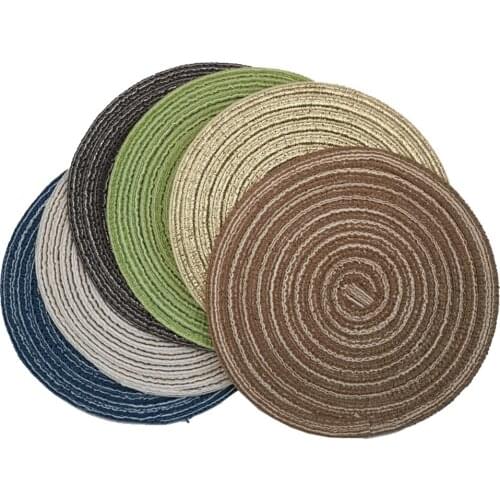 1pcs Cotton Coaster Anti-hot Insulation Cup Mat Non-Slip Plate Bowl Mat Handmade Placemat Table Supplies