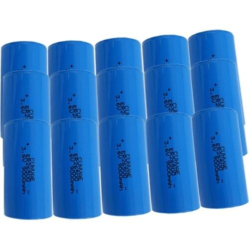 15Pcs ER26500 C SIZE 3.6V 9000MAH Lithium Li-SOCl2 C 26500 9A Batteria Superior LR14 R14P Batteries 26500