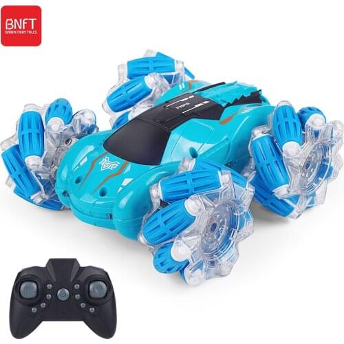 2.4G RC Drift Stunt Car 360° Rotation With Music Led Light Childrens Cross Country Climbing Vehicl Wireless Remote Control Toys