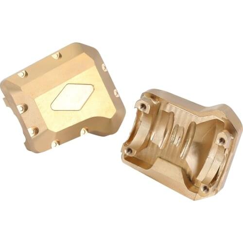 2PCS Brass Front Rear Differential Axle Cover for 1/10 RC Crawler Car TRAXXAS TRX-4 TRX-6 8280 Upgrade Parts
