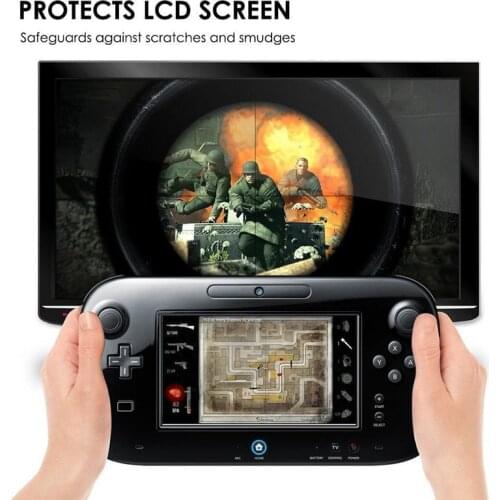 3pcs Anti-Glare LCD Screen Skin Clear Film Protector Cover for Nintend Gamepad For Wii U Joystick