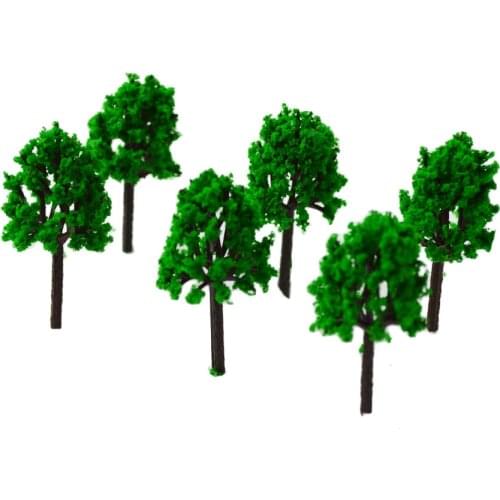 3CM green color Railroad Layout Architectural model making materials scale plastic model tree