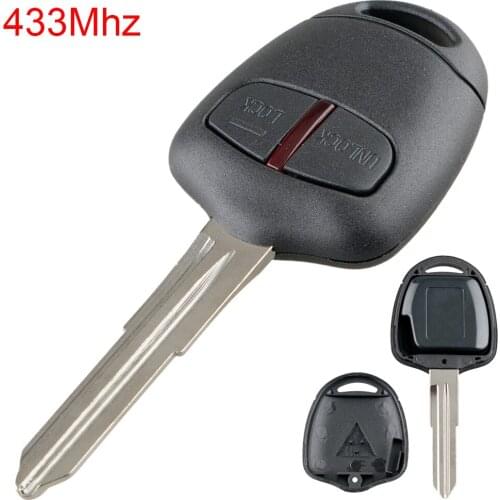 433Mhz 2 Buttons Car Remote Key with ID46 Chip and MIT11 Blade Fit for MITSUBISHI-Outlander Pajero Montero Triton ASX Lancer