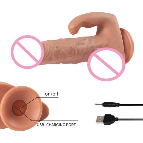 50LF 20 Frequency Realistic Dildo G Spot Rotating Vibrator Clitoris Stimulation Wireless Remote Control Massager for Women