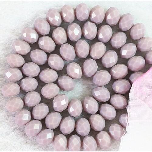 6*8mm 8 colors glass faceted rondelle abacus crystal diy material diy loose accessories spacers beads 70pcs/strand B676