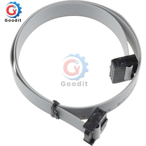 70CM 10 Pin USB ASP ISP JTAG AVR wire 10P IDC Flat Ribbon DATA Cable 2.54mm Connector