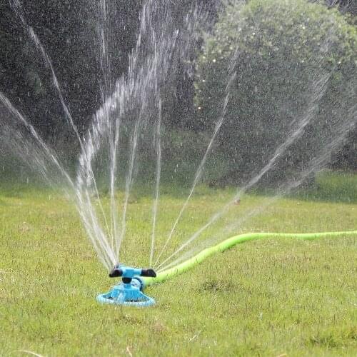 360 Degree Automatic Garden Sprinklers Watering Grass Lawn Rotary Nozzle Rotating Water Sprinkler System Garden Supplies