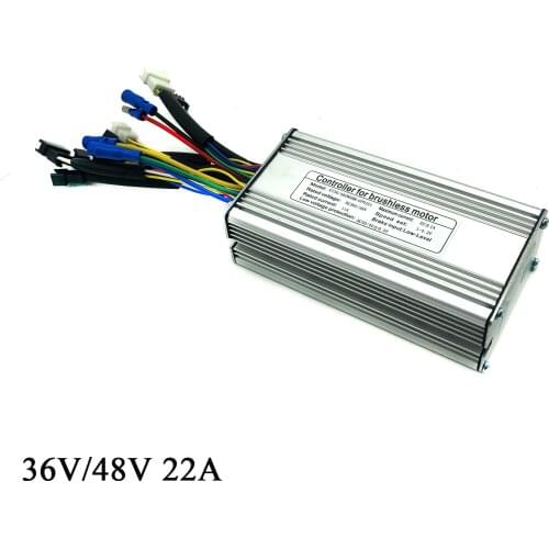 BULU KT Controller 36V 48V 22A 9 Mosfets All Normal Connector Ebike Kunteng Controller with LCD LED Display