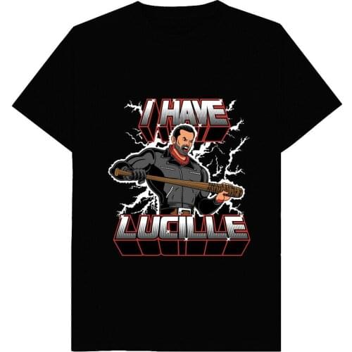 Master Of The Universe He-man Negan Have Lucille The Walking Dead Black T-Shirt