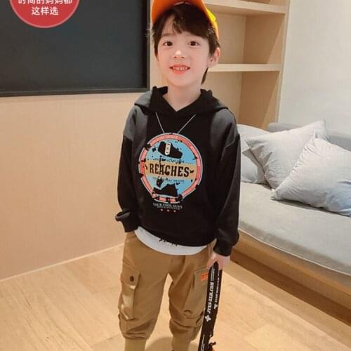 Kids Boys Hooded Printed Autumn Children Tops Hoodie Kids Clothes Girls For Teens Hoodies Sweatshirt Sport Suit School Outfits