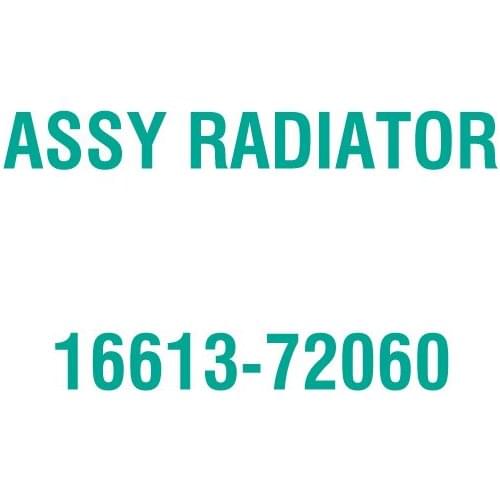 For Kubota 16613-72060 ASSY RADIATOR