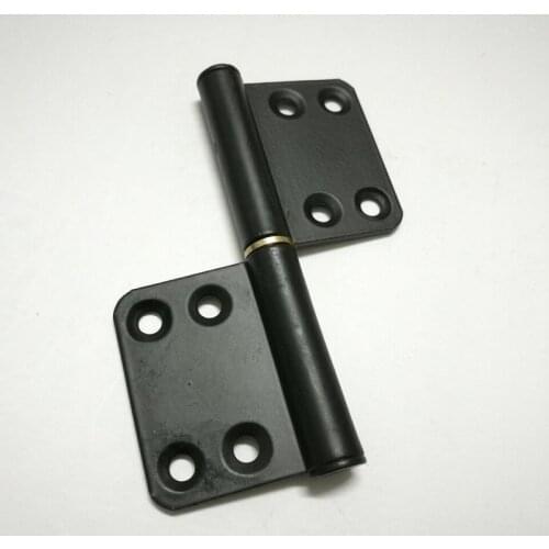Bathroom door Aluminum hinge detachable black hinge 4 inch 2.0mm X 2