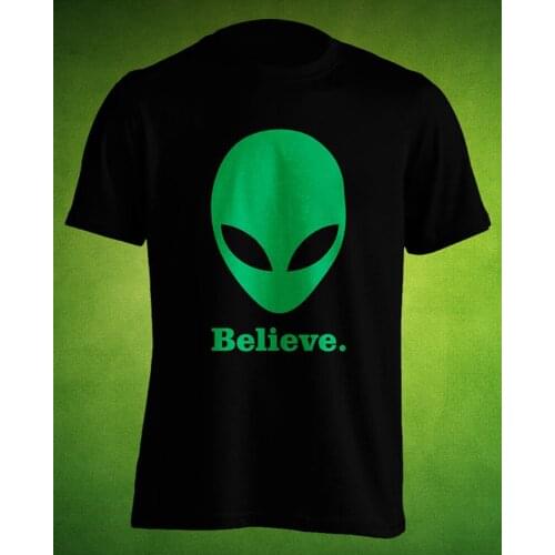 Funny Alien Believer Believe Tshirt Good Womens Clothing Mens Womens Ladies Guys Youth Kids T Shirt