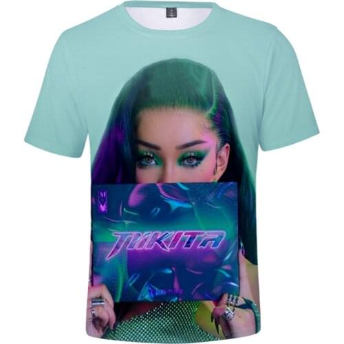 Nikita Dragun 3D Summer Preppy Style Men/Women T-shirt Streetwear HIP HOP Youthful vitality Retro Innovation Tops Anime Tshirt