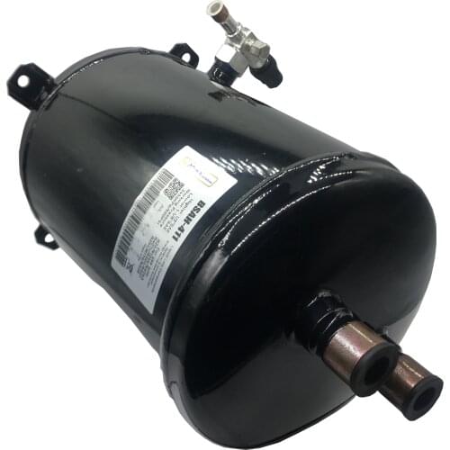 A combined refrigerant receiver, suction line accumulator and superheater & subcooler is useful in refrigeration/cascade units