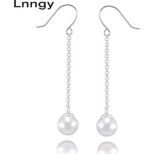 Lnngy Women's Silver Earrings