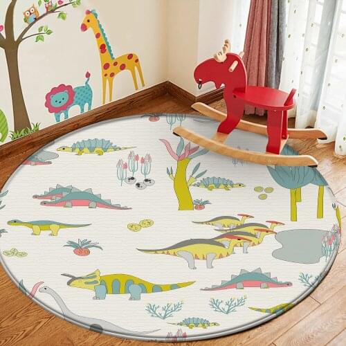 Fashion Cute Animals Flannel Pattern Carpet Rug Cartoon Floor Rug For Living Room Bedroom Kids Room Non-Slip Play Mat Carpet