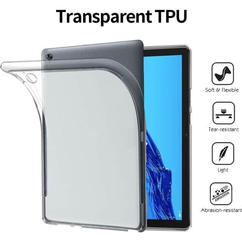 Soft TPU Case for Huawei MediaPad M5 M6 Pro 10.8" Lite 10.1 inch Shockproof Protective Shell Tablet Cover for T3 T5 Matepad 10.4