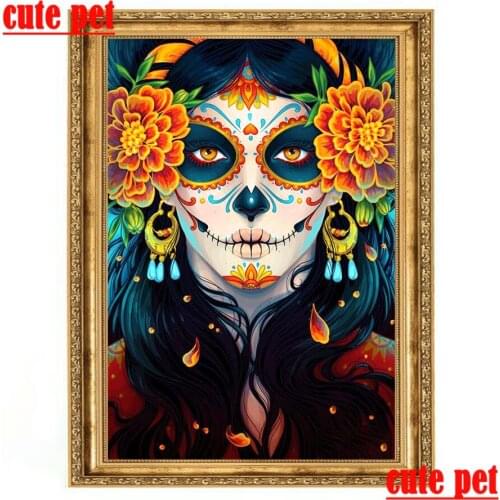 DIY Wallpaper Diamond Painting Puppet woman 5D Diamond Embroidery Rhinestone Mosaic Cross Stitch Kit Home Decoration gift