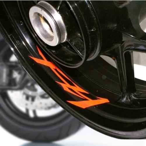 A set of 8pcs high quality motorcycle wheel decals waterproof Reflective stickers rim stripes For YAMAHA FZ1 FZ 1