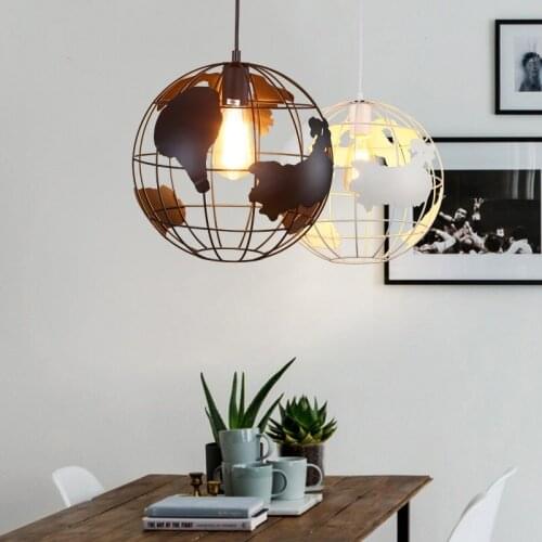 Nordic Hollow Globe Iron Lantern Pendant Lights Modern Living Room Restaurant Bar Lamps Coffee Store Hanging Lights Fixtures