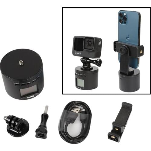 Time Lapse Camera Mount Panning Rotating 360 for GoPro Digitil Phone smartphone Accessory,Motorised Pan Head for Panoramic Photo