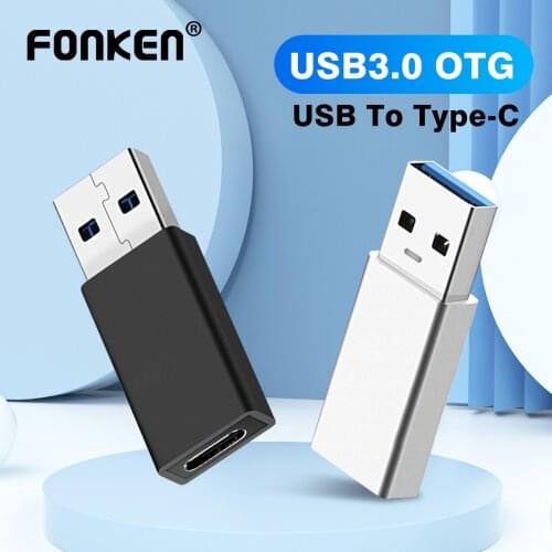 2 in 1 OTG Adapter Type C to USB 3.0 Converter USBC Female To USB 3.0A Male Connector Charging Data Transfer Adapter for Macbook