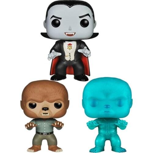 POP Classic Monsters The Wolf Man #114 Dracula #111 Action Figure Model Dolls Toys Gifts for Kids POP Toys