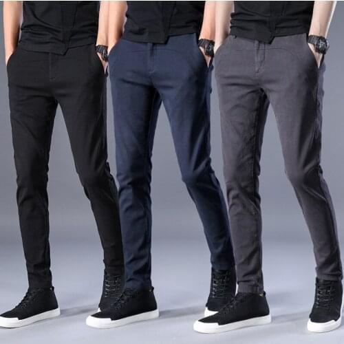 Casual Sweatpants Men 2018 New Brand Solid Long Pants Black Fashion Male Cotton Trousers Elastic Waist 3 Style High Quality
