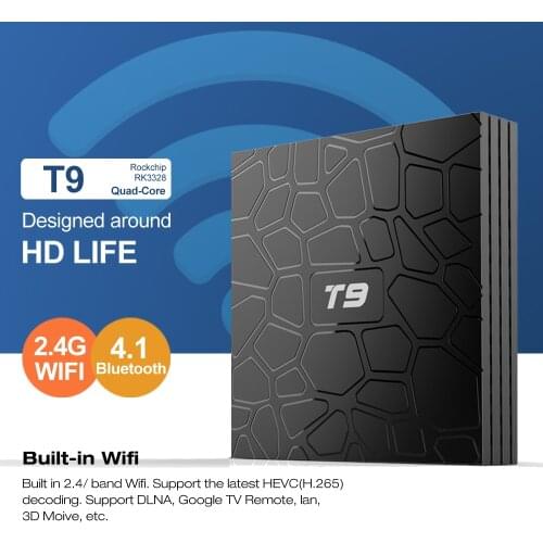 Smart TV BOX T9 Android 10.0 TVBOX 4GB RAM 32GB 64GB ROM HD 4K Wifi Set Top Box Media Player 2021 New