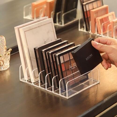 Transparent Cosmetics Eye shadow Storage Box Makeup Holder Jewelry Make Up Organizer for Home Plastic Desktop Storage Boxes