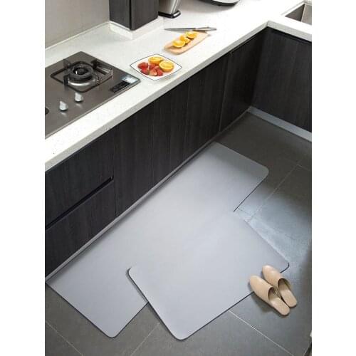 PVC Carpet Long Kitchen Floor Mat Oil Proof Pu Leather Anti-slip Rug Area Rug Living Bedroom Prayer Pad Modern Entrance Doormat