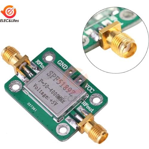 LNA 50-4000MHz NF 0.6dB SPF5189 Low Noise RF Amplifier Signal Receiver 5V For FM HF VHF / UHF Ham Radio Shield Module Board
