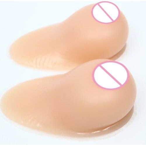 Realistic Sagging Drop Fake Breast Silicone Boobs Forms Concave Surface Chest Self Adhesive Man Cosplay Shemale Crossdresser