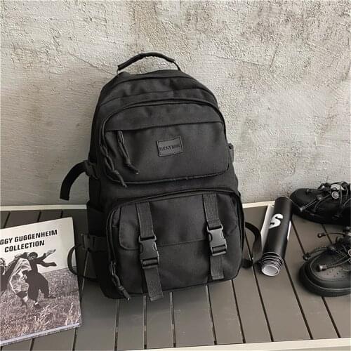 2020 Unisex Nylon Backpack Waterproof Zipper Laptop Mochila Mens Travel A Bag Purse Backpack School Multi-pocket Women Bagpack