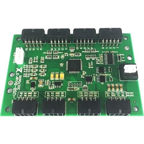 Make for Controller simulator control board USB simulator joystick 24-way switch volume support 8-axis Hall rocker