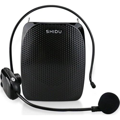SHIDU 10W Rechargeable Mini Voice Amplifier Portable Professors Wireless UHF Microphone AUX Audio Speakers For Teachers S615