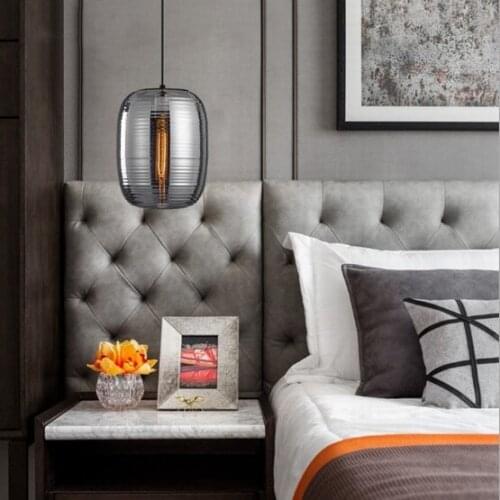 Nordic post-modern glass chandelier simple creative personality fashion table bedroom study cafe bar chandelier