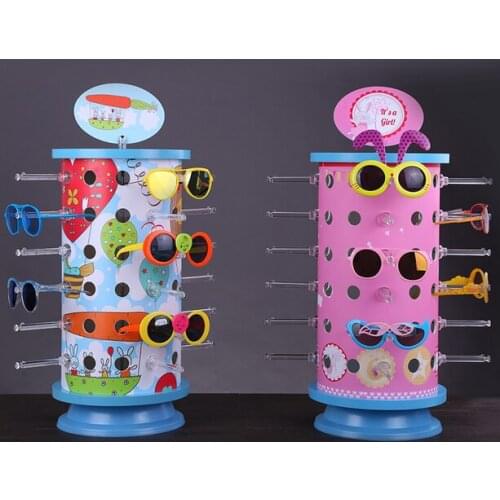 Childrens glasses display rack sunglasses storage shelf sunglasses display decorative props landing rotating rack