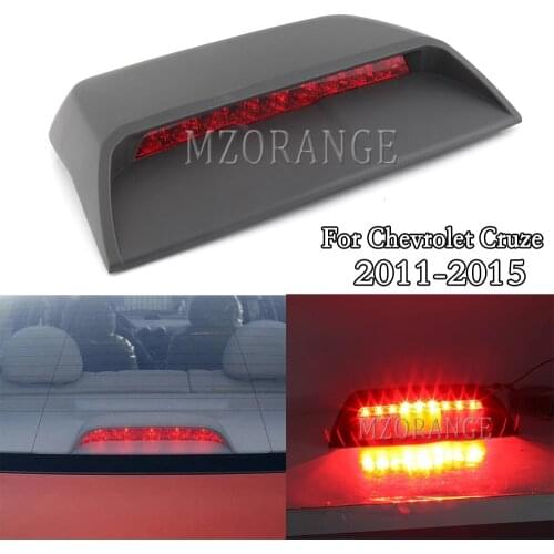 MIZIAUTO Rear Brake Light Auto Parts For Chevrolet Cruze 2011-2015 High Mount Stop Rear Tail Warning Lamp Car Accessories