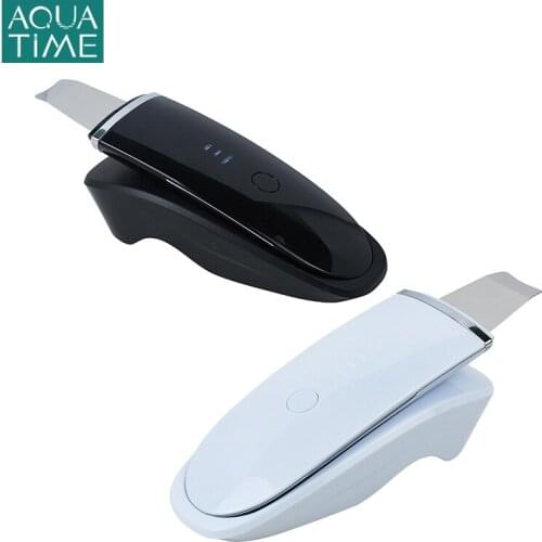 Ultrasonic Cleaning Beauty Appliances Skin Face Care Exfoliating Spatula Blackhead Remover Facial Wireless Charging
