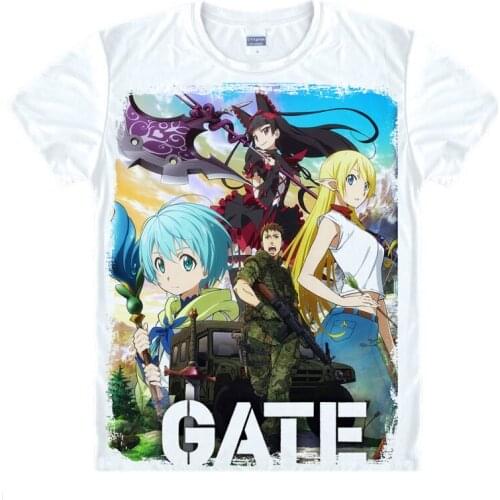Gate T-Shirt Mari Kurokawa Shirt fashionable t shirts Anime Cosplay kawaii t-shirt t-shirts for boy lolita anime cosplay shirt A