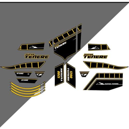 Tank Pad Protection Stickers For YAMAHA SUPER TENERE XT 1200 Z XT1200Z Trunk Luggage WORLD CROSSER Kit Logo 2010 2011 2012 2013