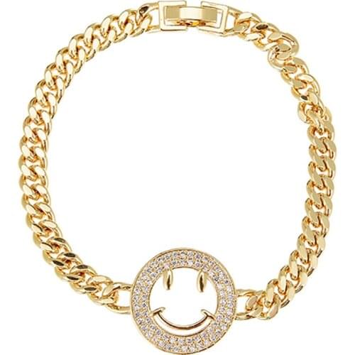 ZHINI Bohemia Gold Color Charm Chain Bracelets For Women Simple Punl Coin Copper Pendant Bangle Bracelets Fashion Jewelry 2021