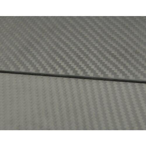 1pcs Matte Surface 3K Plain Weave 100% Carbon Fiber Plate Sheet 200x500x1.6mm