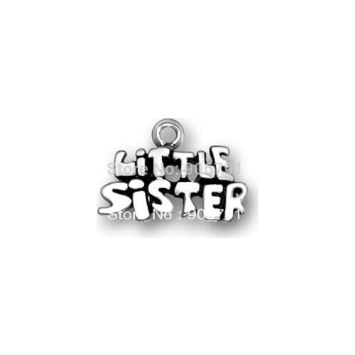 Fairs antique silver little Sister jewelry charm 10pcs a lot