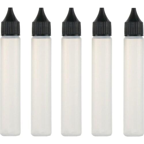 10pcs 30ml pen shape Plastic Dropper Bottle With Ecig Liquid Empty Long Slim Bottle Free Shipping