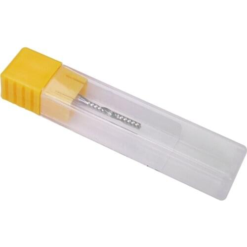 2mm x 15mm Carbide Single Flute Spiral End Mill CNC Router Bit